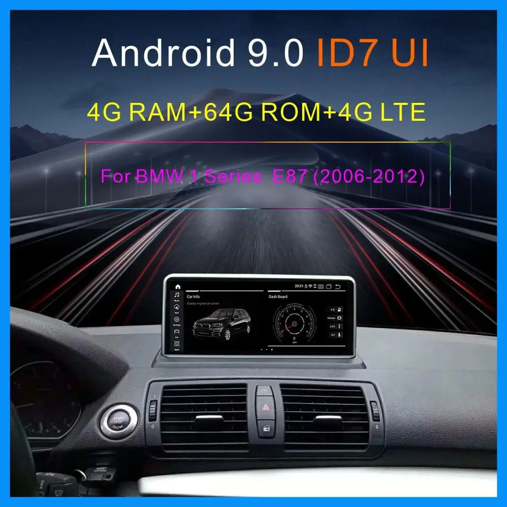 IPS 4G + 64G Android 9 0 плеер LTE для BMW E87 E81 E82 E88 2005-2012 Автомобильный GPS Навигация экран WIFI Google