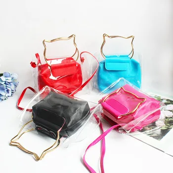 

New Spring and Summer Women's Double-Layer Transparent Shoulder Bag Students Laptop Shoulder