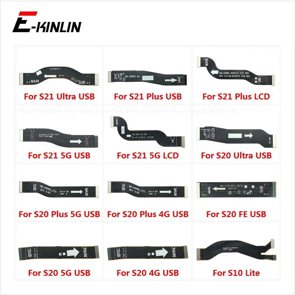 Nuovo Connettore Principale Della Scheda Madre Display Lcd Cavo Flessibile Per Samsung Galaxy S10 Lite S20 Fe S21 Plus Ultra
