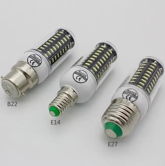 G9 E27 E14 B22 SMD 4014 светодиодный лампы 36 56 72 96 Светодиодный s теплый белый/белый Светодиодный прожектор AC220V AC110V лампы в форме свечи SMD4014 светодиодный Светодиодная лампа-кукуруза