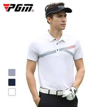 

PGM Summer Golf Men's Short-Sleeved T-shirt Summer Breathable Quick-Dry Sports Clothes YF251