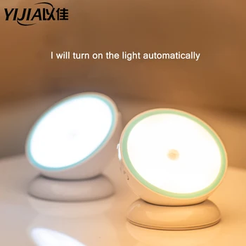 

Automatic Sensor lamp Wall Night Light Intellilamp usb led lamp voice-activated control lamp Night Lamp for living room bathroom