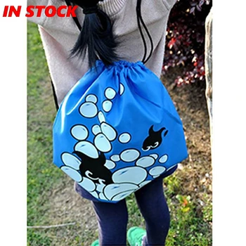 

Durable Convenient Swimming bags Drawstring Beach Bag Sport Gym Backpack Swim Dance Swimsuit bag for towel swimwear goggles