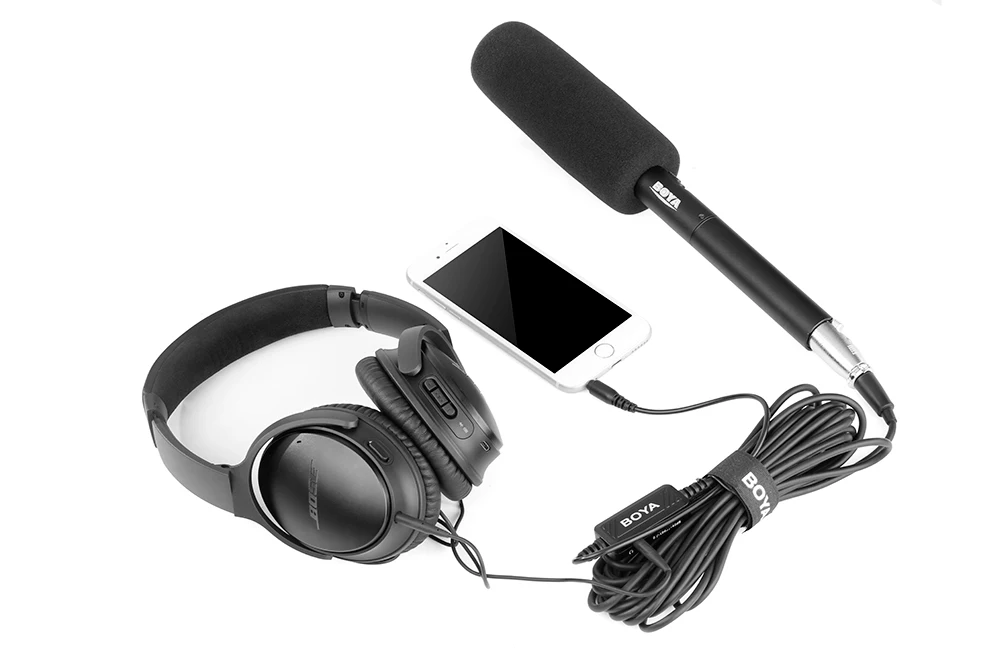 BOYA BY-BCA6 XLR до 3,5 мм аудио разъем кабель-переходник 3-х позиционный Pad для iPhone, iPad, iPod Touch IOS Android смартфон аксессуары для микрофона
