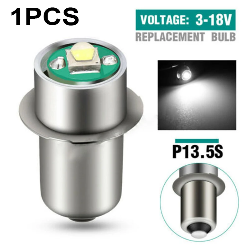 

LED Bulb Light Aluminum alloy Flashlight Torch Lamp White light P13.5S
