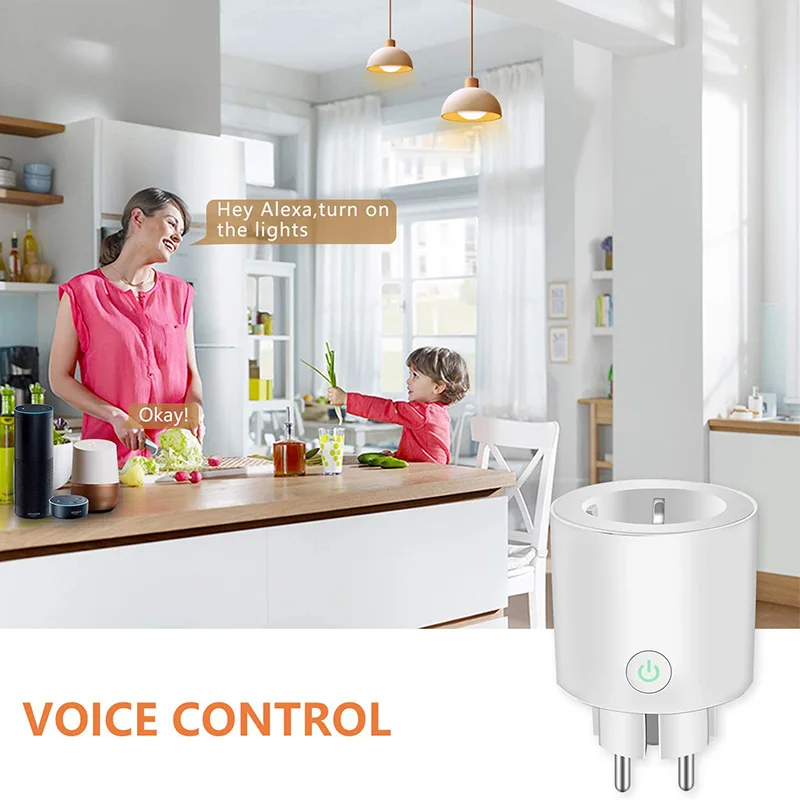   Ÿ̹ Ʈ ÷ WiFi ,    EU 16A Tuya SmartLife APP  Alexa Google assistant ȣȯ,