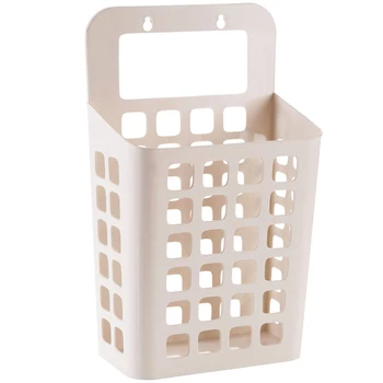 

Plastic Hanging Laundry Basket Food Books Toys Clothes Organizer Home Container JA55