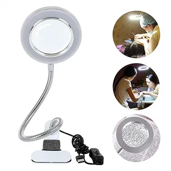 

Portable Clip Table Lamp USB Rechargeable Dimming Desk Light Beauty Light Portable Clip for Makeup Tattoo Nail Art Night Reading