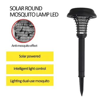 

Electronic ABS Solar Fence Light Solar Lawn Light Pest Repeller Outdoor Animal Insect Eco Friendly 600MAH Black Garden