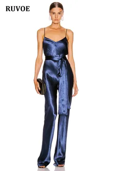 

New Arrival Summer Women Jumpsuit 2020 Sexy Spaghetti Straps Backless V-Neck Slim Causal Party Playsuit Jumpsuit DropshipTY-60