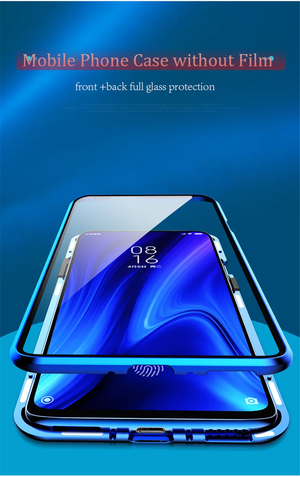 360 Полное покрытие магнитные металлические телефонные чехлы для Xiaomi Mi 9 se 9T Pro двойное защитное стекло задняя крышка Защитная крышка для экрана