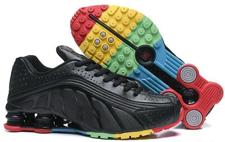 Оригинальная, мужские кроссовки для бега, новинка, Shox R4, дизайнерские Роскошные NZ кроссовки, тройные, черные, белые, OG, спортивная обувь для мужчин 40-46 - Цвет: I