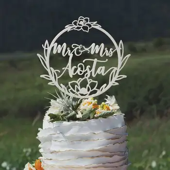 

Custom Mr and Mrs cake topper, Rustic wedding cake topper,Wedding cake toppers, Woodland cake topper, Name cake topper