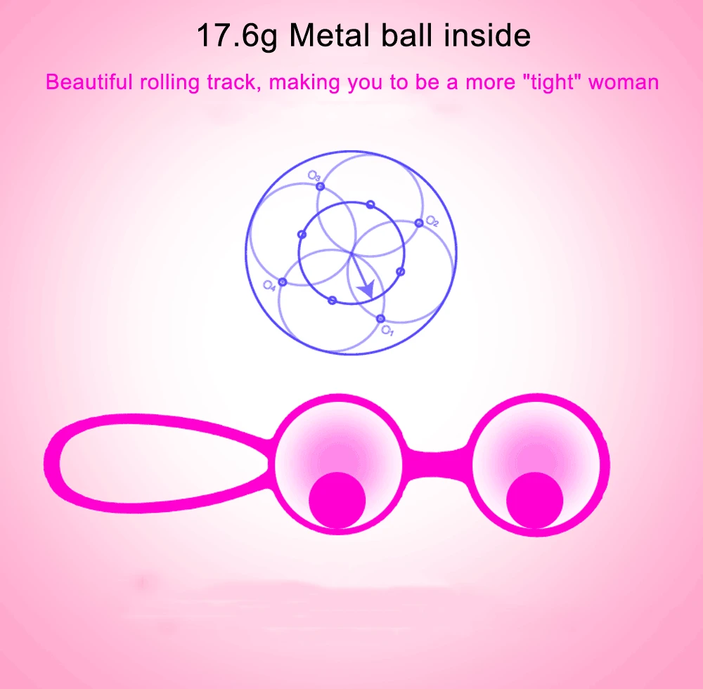 Silicone Vaginal Muscle Geisha Balls Ben Wa Chinese Balls Floor Pelvic Kegel Trainer Exerciser Ball Simulator for Women Sex Toys