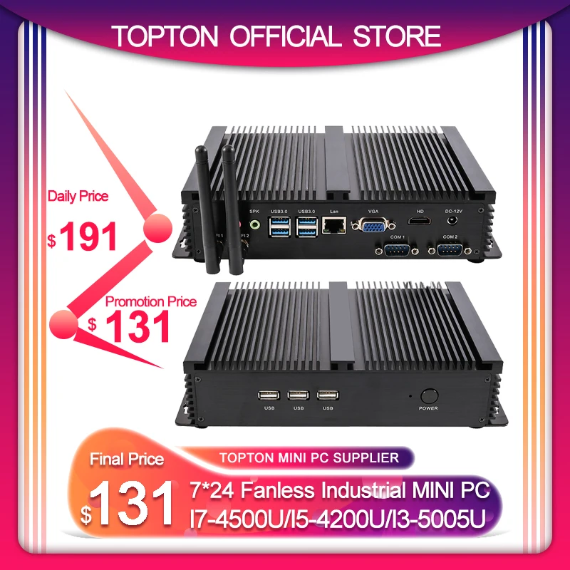 Core i7 5500U i5 4200U i3 5005U barebone Мини ПК все совместимые minipc windows промышленный
