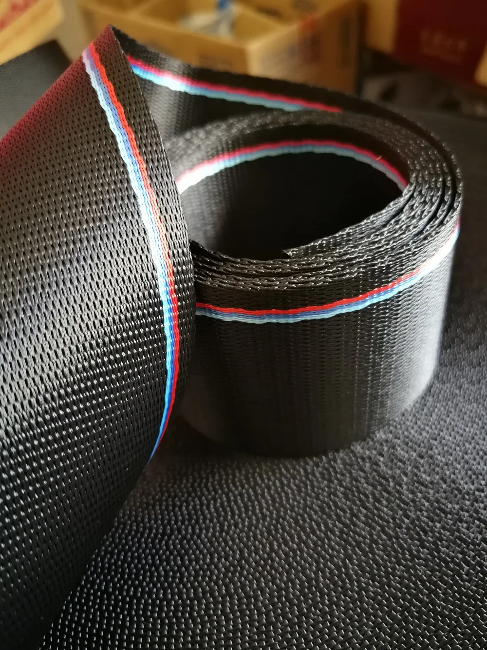 

3M-30M Small stripes Car Seat Belt Webbing European Standard Car Personalized Modification Seat Belt Webbing Car Accessories