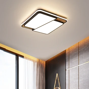 

Square 42/52cm Nordic chandelier Modern Chandelier For Living room Bedroom Study room White/Black Finish led Chandelier lighting