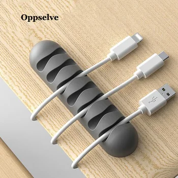 

Oppselve Cable Organizer USB Cable Wire Holder For Mouse Headphone Earphone Charger Cord Protector Cable Winder Management Clips