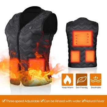 

Electric Heated Vest Men Women Heating Waistcoat Heated Socks Thermal Warm Clothing Usb Heated Outdoor Vest Winter Heated Jacket