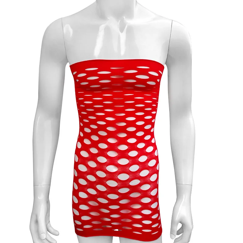 Красный Ажурное нижнее белье SISSY Платье-футляр облегающее, с вырезами, эластичная Мужская одежда для девочек, Лидер продаж, сексуальное боди, костюм, ночное белье - Цвет: Красный