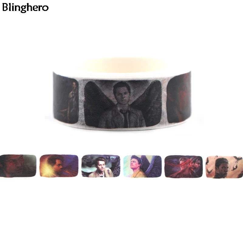 

Blinghero Supernatural 15mmX5m Washi Tape DIY Masking Tape Cool Decals Adhesive Tapes Stickers Decorative Stylish Tapes BH0061