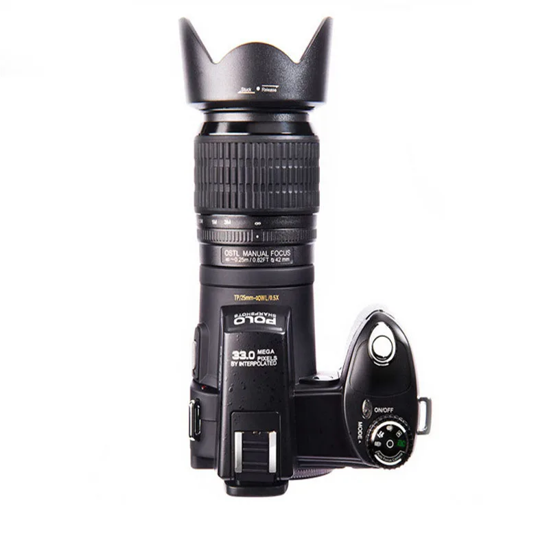 Protax D7200 цифровая камера s HD 1080P DV профессиональная камера 24X оптический зум плюс светодиодный налобный фонарь 8MP CMOS три объектива с сумкой