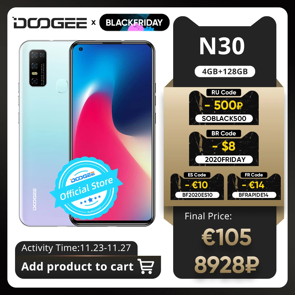DOOGEE N30 Full Netcom 6.55