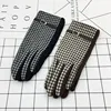 New Classic Houndstooth Gloves Leather Buckle Ladies Wool and Cashmere Gloves Warm Autumn and Winter Driving Points Handschoenen ► Photo 2/6