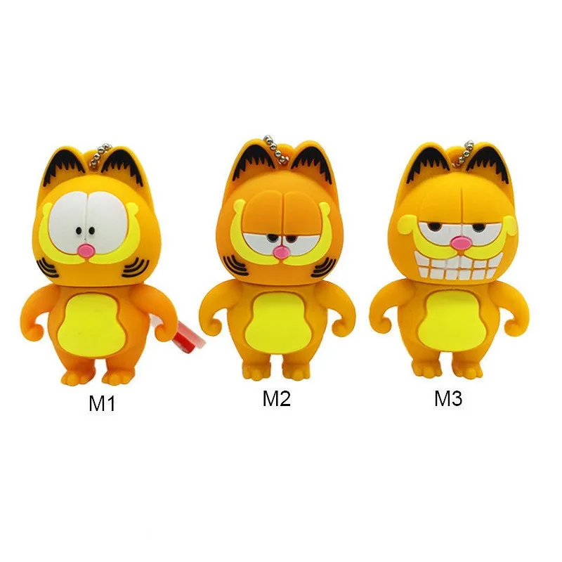 USB флеш-накопитель 128 ГБ, мультяшный мини-накопитель Гарфилд, usb 2,0, 4 ГБ, 8 ГБ, флеш-накопитель, 16 ГБ, 32 ГБ, 64 ГБ, портативная usb флешка, флеш-накопитель