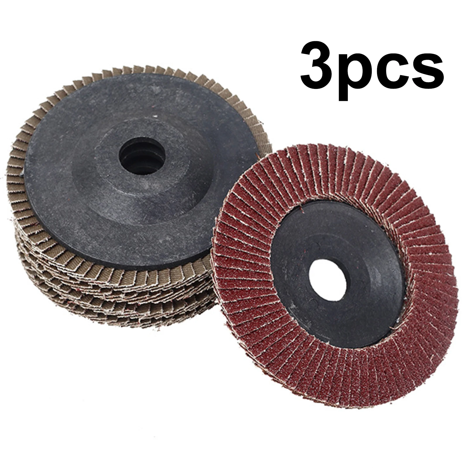 3pcs Flat Flap Discs 75mm 3 Inch Sanding Discs 80 Grit Grinding Wheels Blades Wood Cutting For