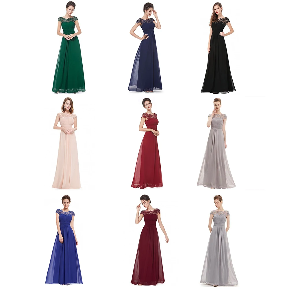 Joineles, 8 цветов, короткие рукава, кружевное женское платье для вечеринки, элегантное шифоновое длинное платье с высокой талией, одноцветное бальное платье, vestidos De Festa