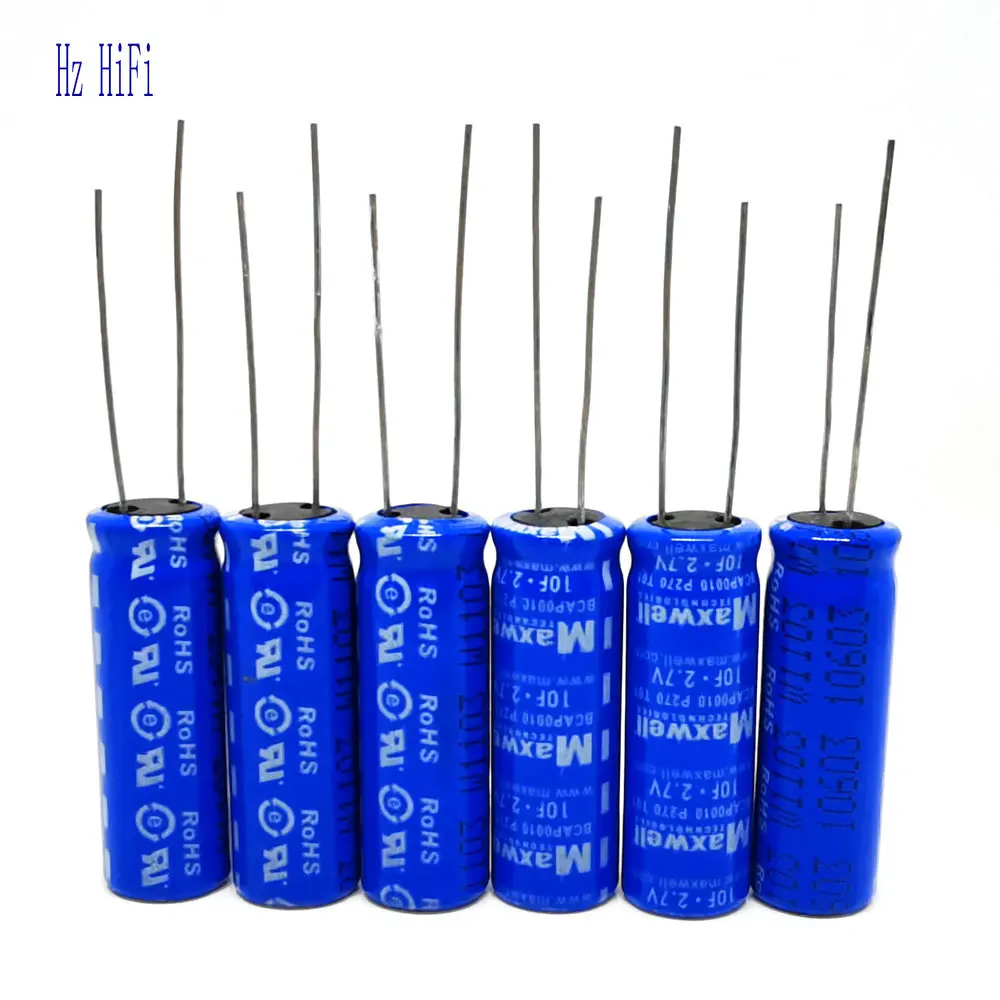 6 шт. 2.7V10F новый оригинальный США MAXWELL 2 7 V 10F 2/7V/10F фарад конденсатор 10X30MM |