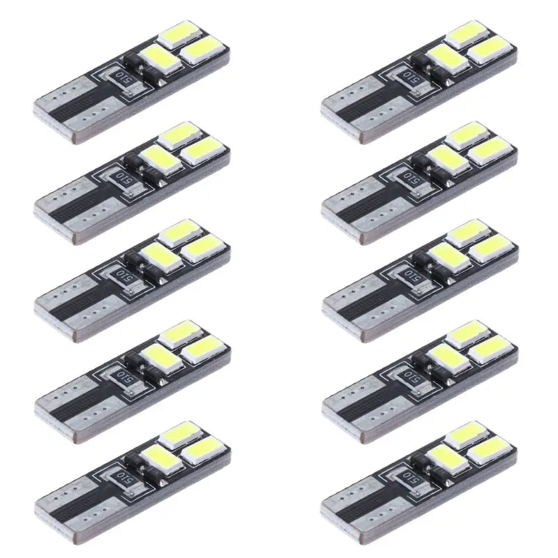 10 x T10 5630 6SMD W5W Автомобильный светодиодный светильник CANBUS без ошибок ширина лампы