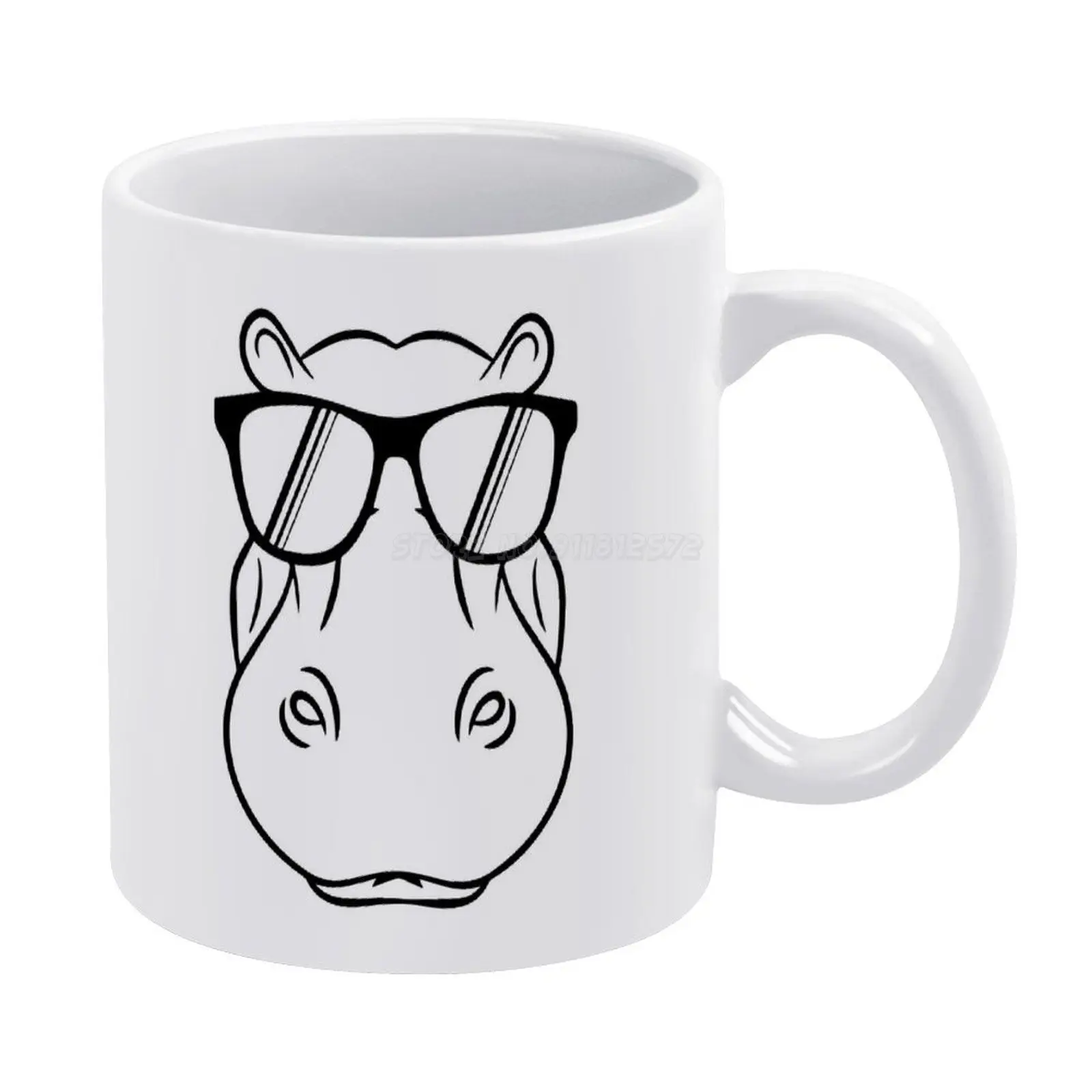 Dailylike Silicone Mug Lid #02 Swimming Hippo