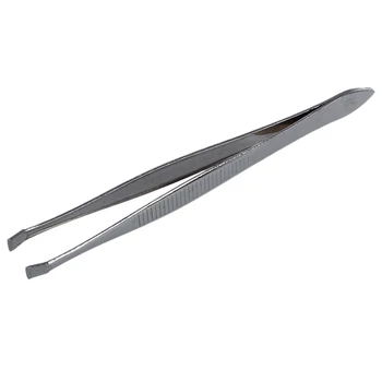 

PROFESSIONAL BEAUTY STAINLESS STEEL EYEBROW HAIR REMOVING SLANTED TWEEZERS