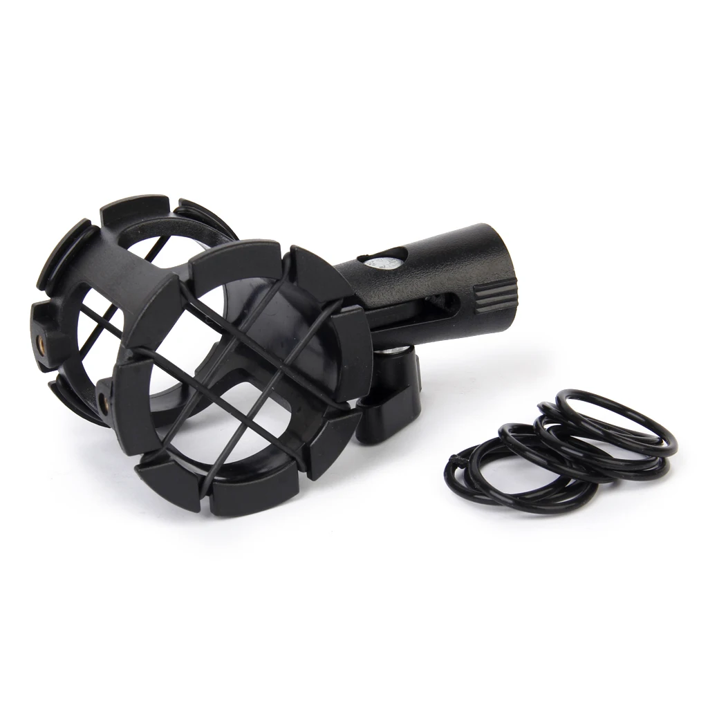 Condenser Mic Shock Mount Professional Condenser Mic Shock Mount Recording Bracket with Rubber Band DIY