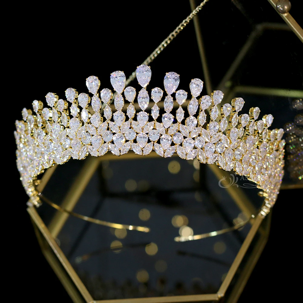 New drop Tiara crystal headdress wedding hair accessories crown jewelry headband wedding accessories