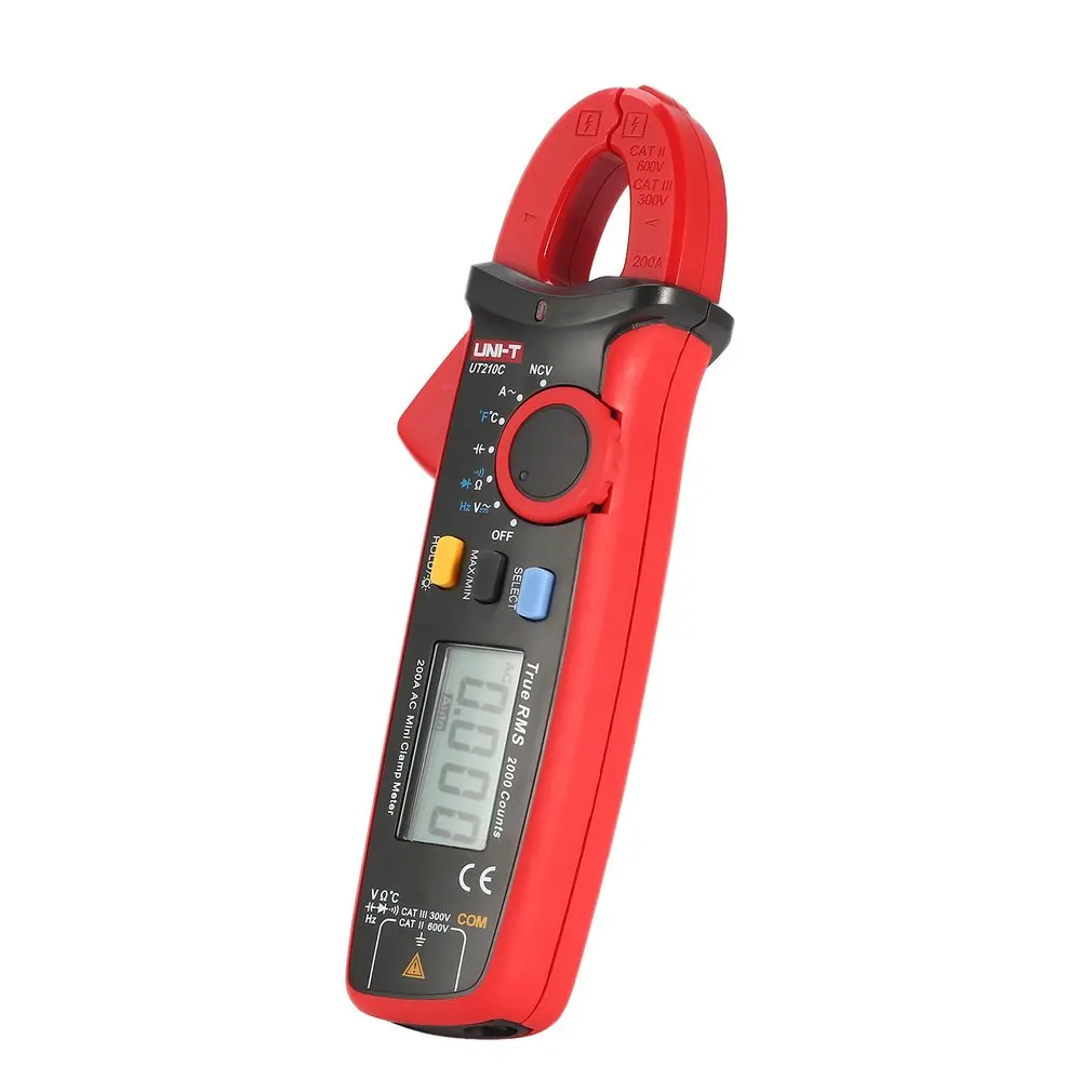 UNI-T мини True RMS цифровой ручной мультиметр-зажим Volmeter Авто диапазон DC/AC напряжение температура NCV UT210C 210D 210E