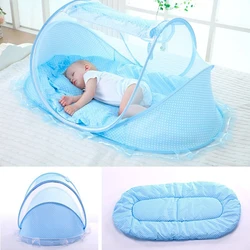 Baby Crib Netting Portable Foldable Baby Bed Mosquito Net Polyester Newborn Sleep Bed Travel Bed Netting Play Tent Children
