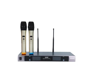 

Direct selling microphone wireless set Home karaoke microphone one drag two wireless microphones