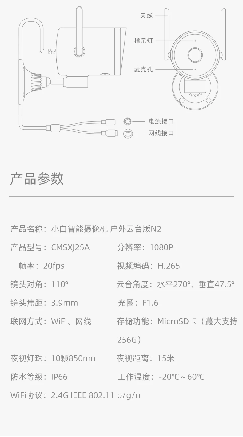 Xiaomi chuangmi наружная панорамная Камера 270 ° IP 1080P камера видеонаблюдения беспроводная wifi ночное видение высокой четкости с приложением Mijia