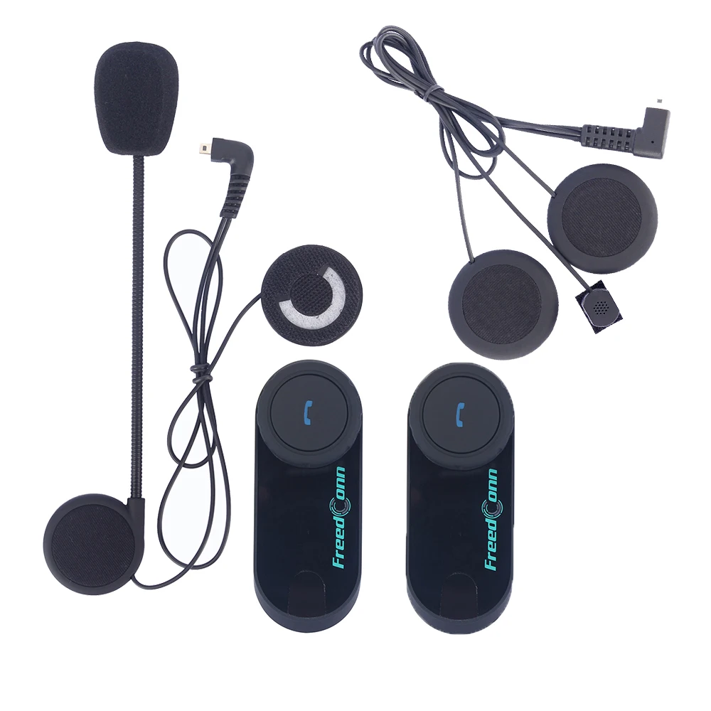 2 шт T-COM VB Bluetooth Шлем Интерком 2 всадника 800 м мотоциклетная Беспроводная гарнитура FM радио шлем интерфон - Цвет: 1 soft and 1 hard