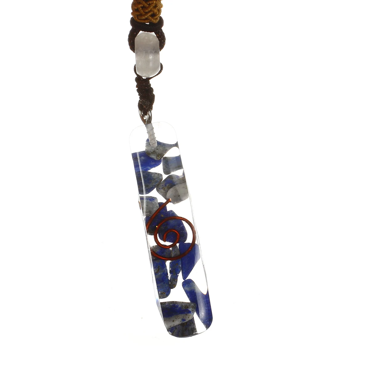 H Подвеска Chakra Orgone, камни, натуральный камень, кулоны, кварцевый точечный целебный кристалл, мулит цвет, ожерелье ручной работы - Цвет: H