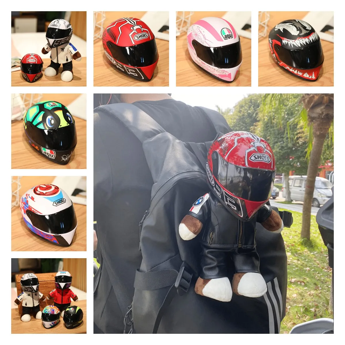 2 Stücke Auto Auto Helm Schlüsselanhänger Motorrad Helm Schlüsselanhänger  Kreative Casque Halter Ornament Geschenk – die besten Artikel im  Online-Shop