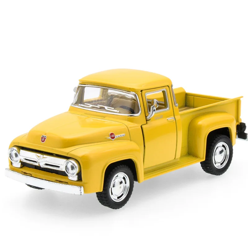 High Simulation Exquisite Diecasts&toy Vehicles: Kinsmart Car Styling 1956 Ford F100 Pickup Trucks 1:38 Alloy Diecast Car Model