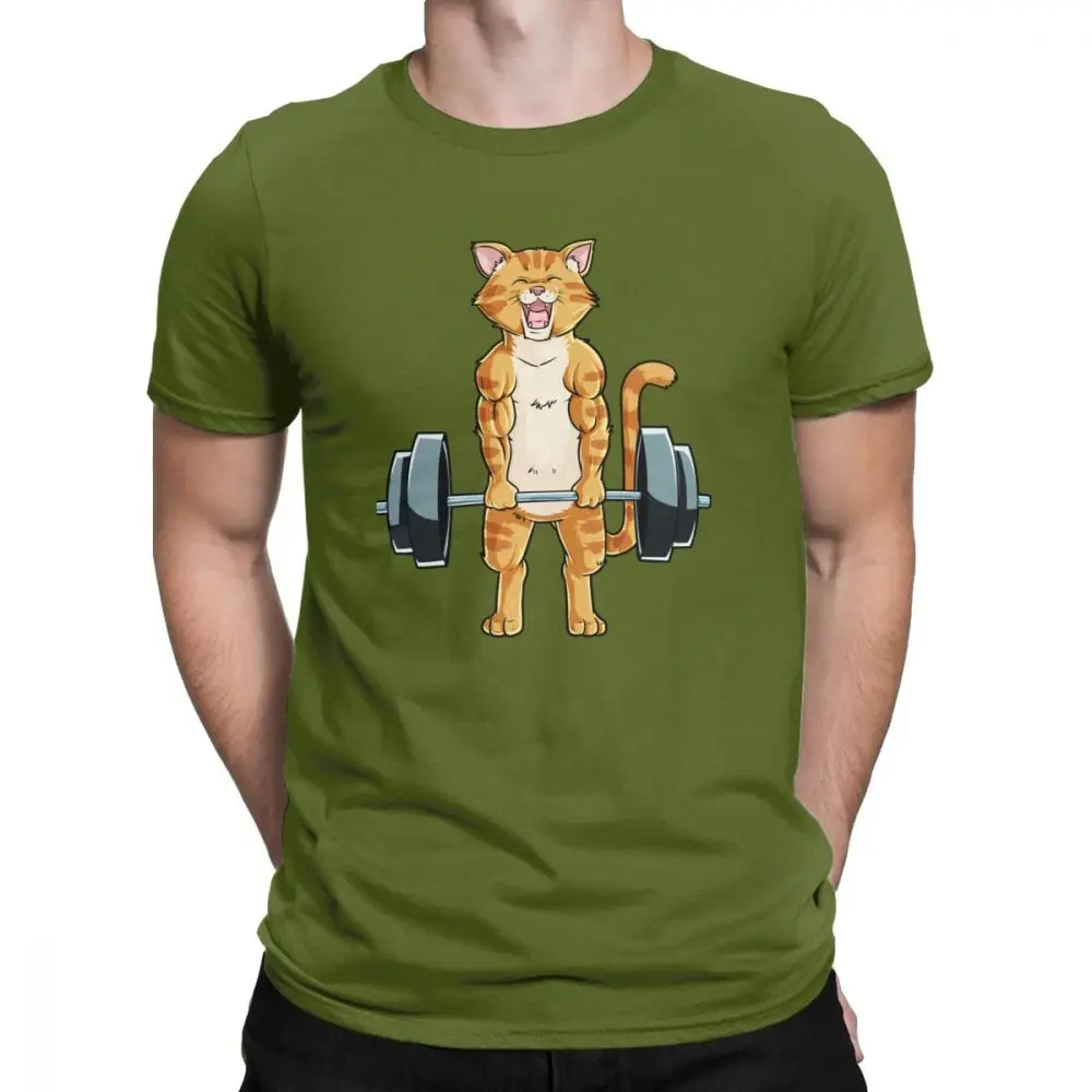 Cat Powerlifting Fitness Gym Lifting Weights gifts' Men's Tri-Blend Organic  T-Shirt