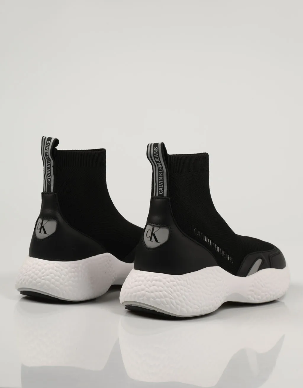 Calvin Klein Sok Sneaker Zwart YW0YW00465BEH Canvas Vrouwen Schoenen Zwart  Sneakers Vrouw 76479|Platte damesschoenen| - AliExpress