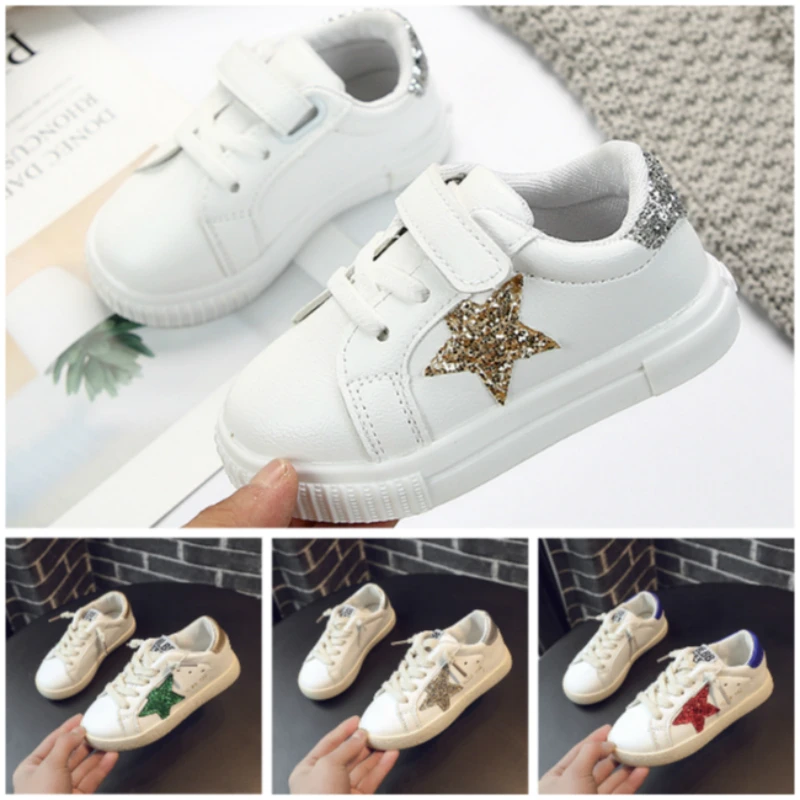 

Kids Shoes for Big Girls Crystal Star Breathable Anti-Slippery Sole Children Mini Melissa for Baby Boys Toddler Sneakers Trainer