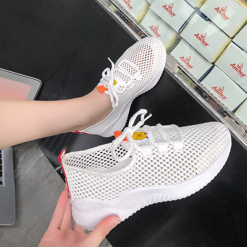 

Athletic Shoes Women's 2019 Summer New Style WOMEN'S Shoes Korean-style Versatile Fly Woven Breathable Students Casual Shoes Sho