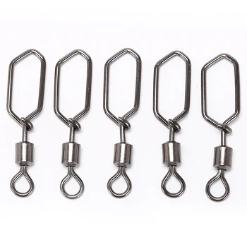 BEST DEAL ❤️ 20pcs/Lot Swing Square Snap Rolling Swivels Fishing Hook Lure Connector Fishing Swivel Pesca Fishing Accessories - discount item 45% OFF Sports & Entertainment